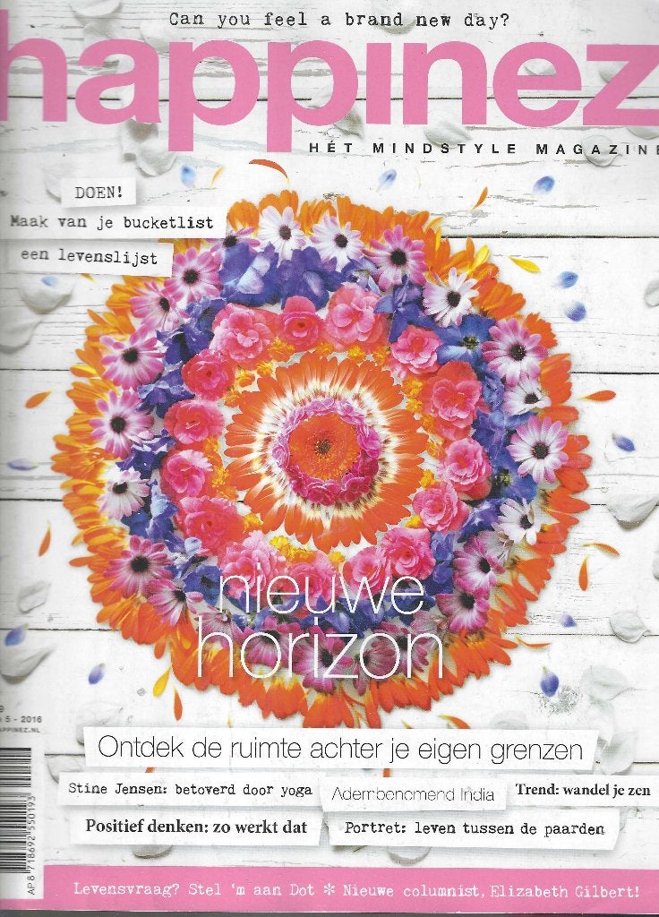 Happinez - Nr. 5 - Jaargang 2016 -, Livres, Enlèvement, Utilisé, Corps et Esprit