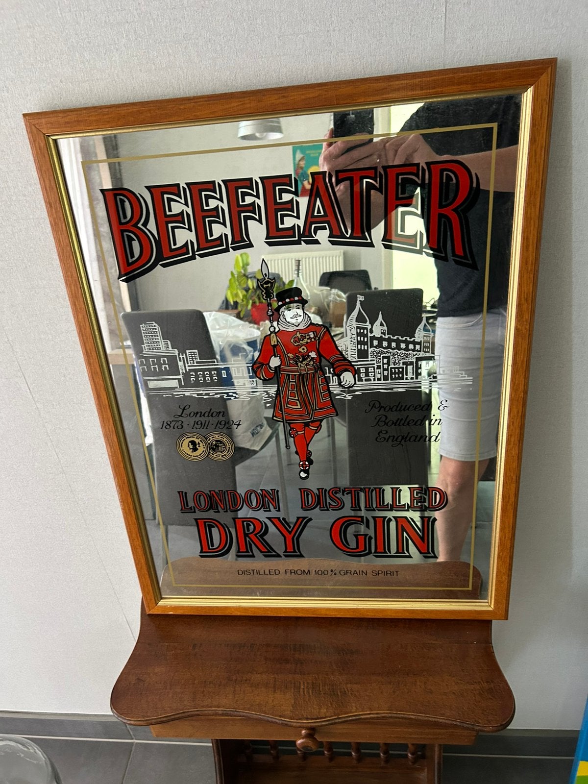 Dry Gin spiegel 65 x 50 cm, Ophalen of Verzenden
