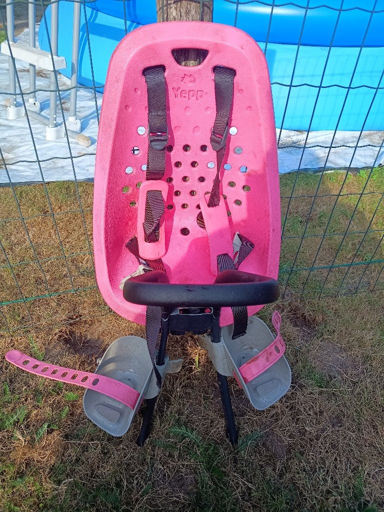 Fietsstoel Yepp mini vooraan met adapter, Fietsen en Brommers, Ophalen, Yepp (Thule), Voorzitje, Gebruikt