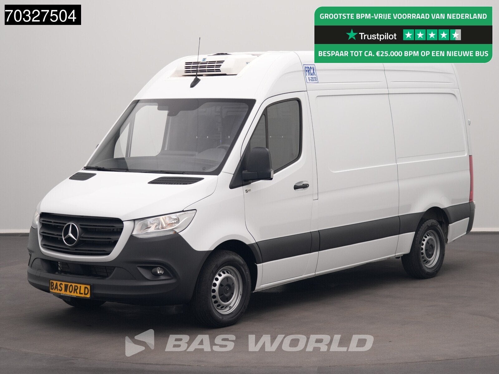 Mercedes Sprinter 317 CDI Koelwagen Vriezer 170PK L2H2 Airco, Auto's, Stof, Euro 6, 4 cilinders, Wit