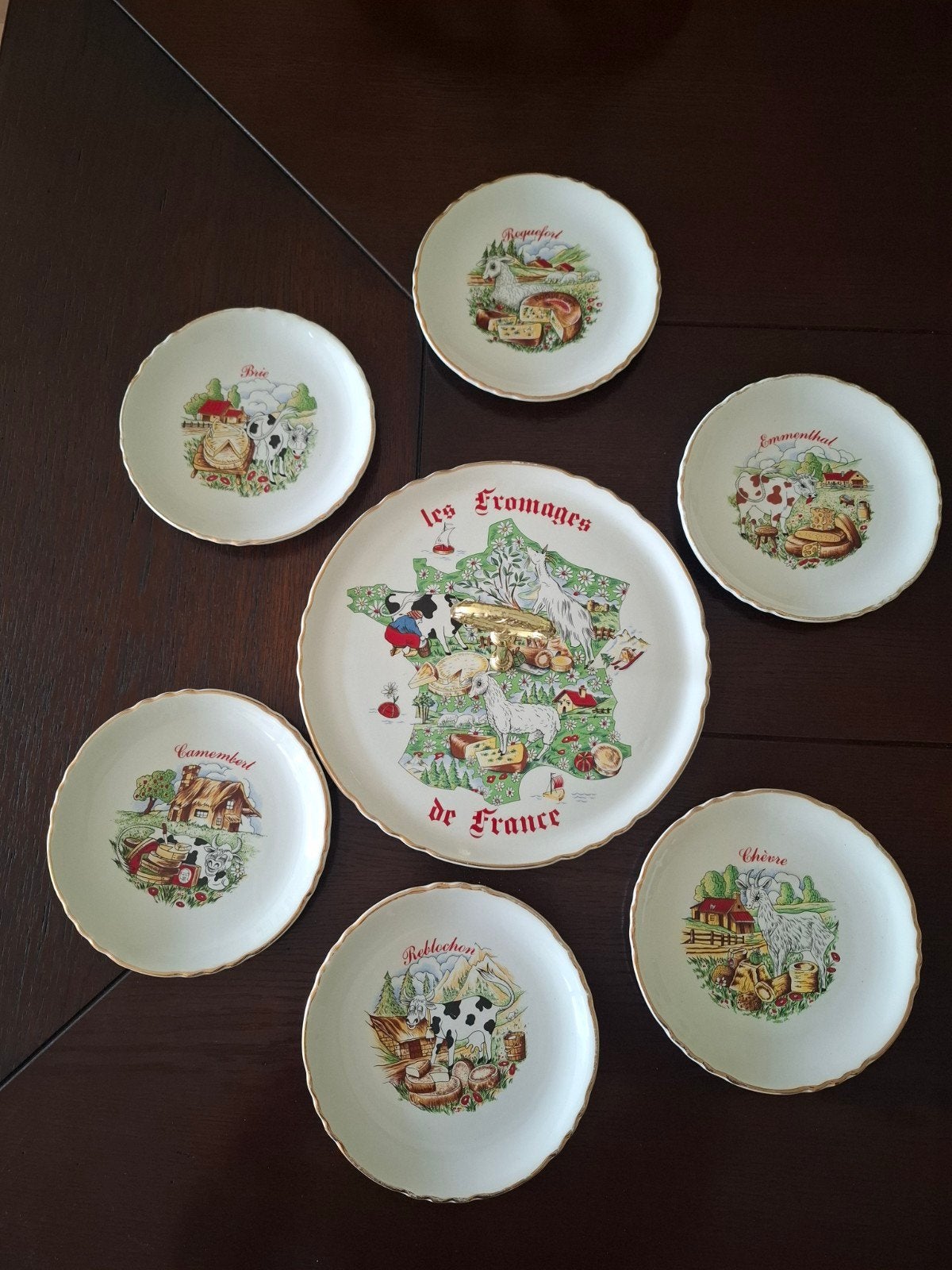 charmante vaisselle à fromage en porcelaine, Enlèvement