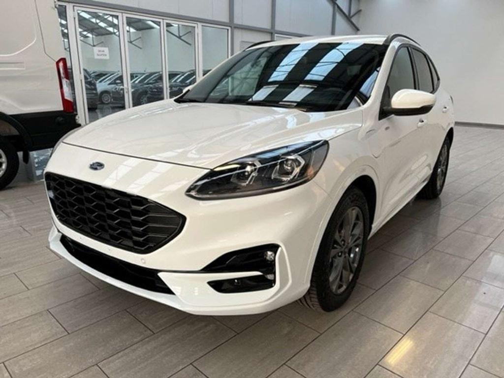 Ford Kuga ST-Line X PHEV AUT (bj 2020, automaat), Auto's, Automaat, Stof, Gebruikt, Wit