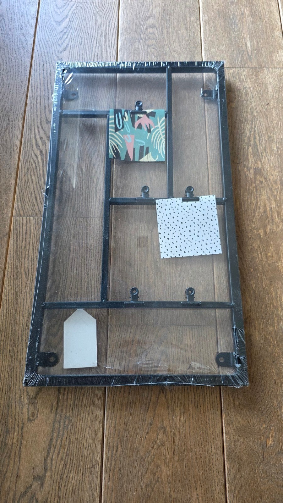 Nieuw zwart metalen wandrek 58 x 32 x 2 cm, Ophalen of Verzenden, Nieuw