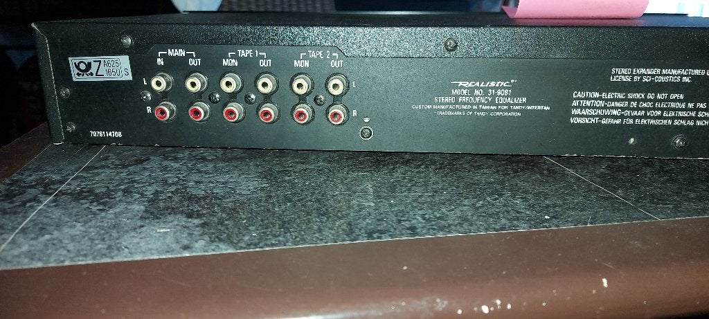 equalizer REALISTIC 10 bands, Muziek en Instrumenten, Soundmodules, Ophalen of Verzenden, Gebruikt, Overige merken