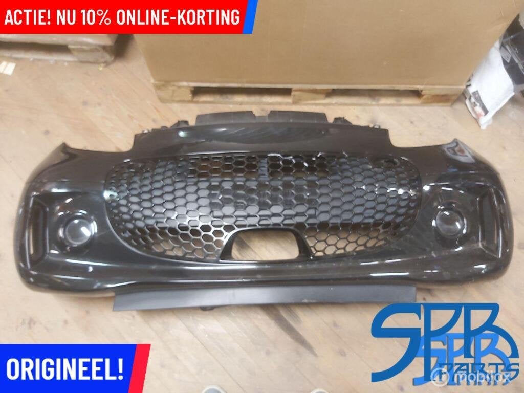 SMART FORTWO W453 EQ FACELIFT Voorbumper ZWART BUMPER > 2020, Auto-onderdelen, Gebruikt, Voor, Ophalen of Verzenden, Bumper