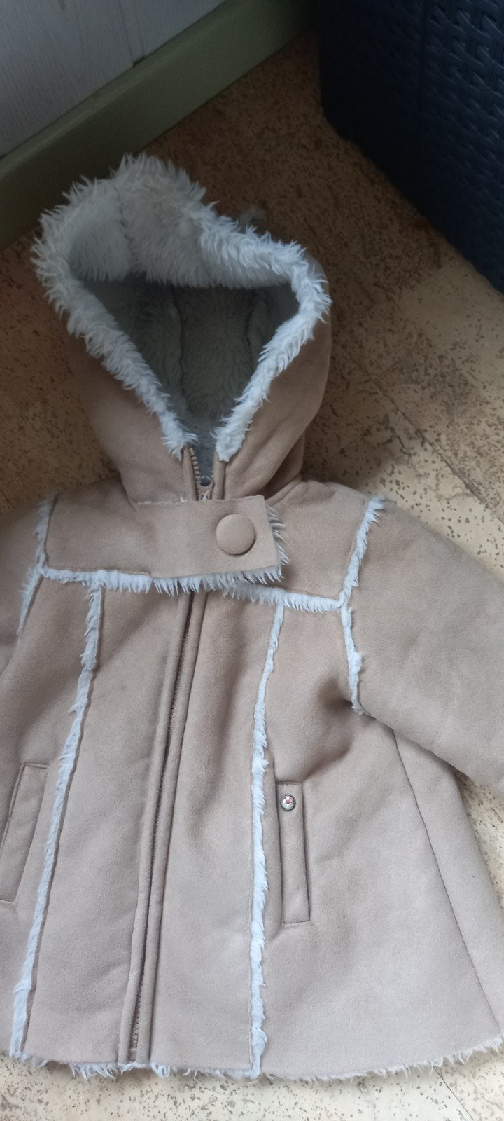 bruine meisjeswinterjas Tex Kids 2-3jr, Kinderen en Baby's, Ophalen of Verzenden, Gebruikt, Tex, Meisje