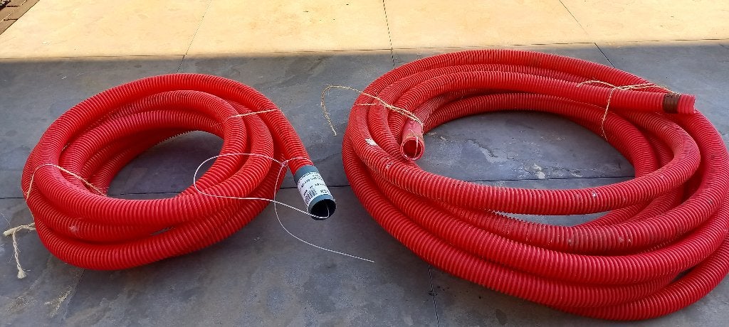 Rode geribbelde buis, Doe-het-zelf en Bouw, Buizen en Afvoer, Ophalen, 6 meter of meer, Overige typen, PVC