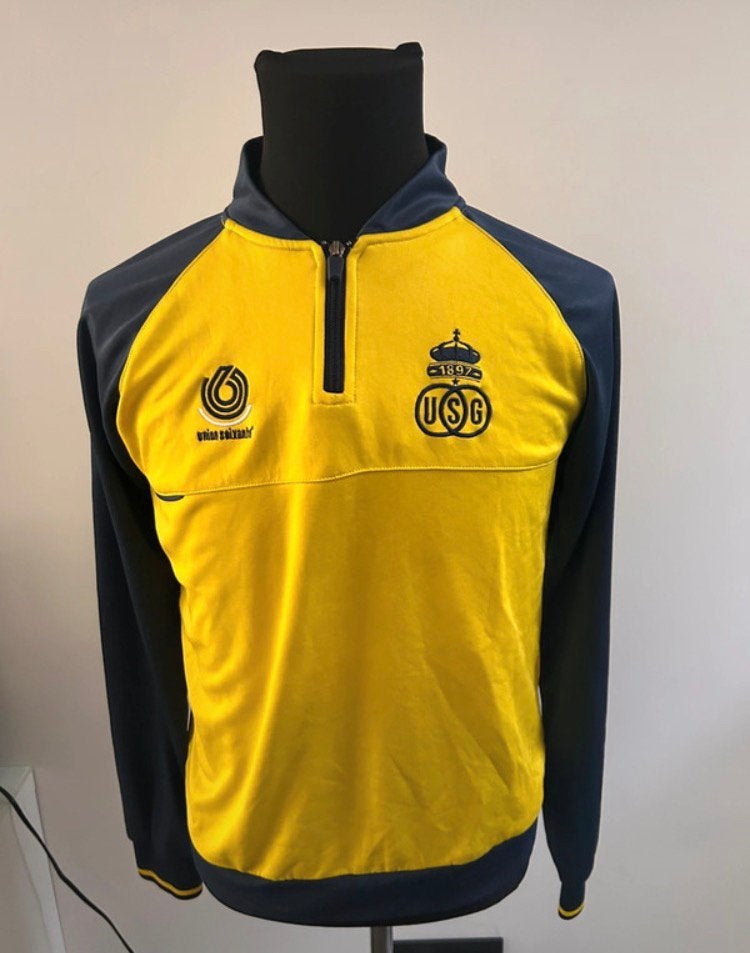Sweat zippé officiel de l’Union Saint-Gilloise., Kleding | Heren, Ophalen, Maat 48/50 (M), Geel, Voetbal