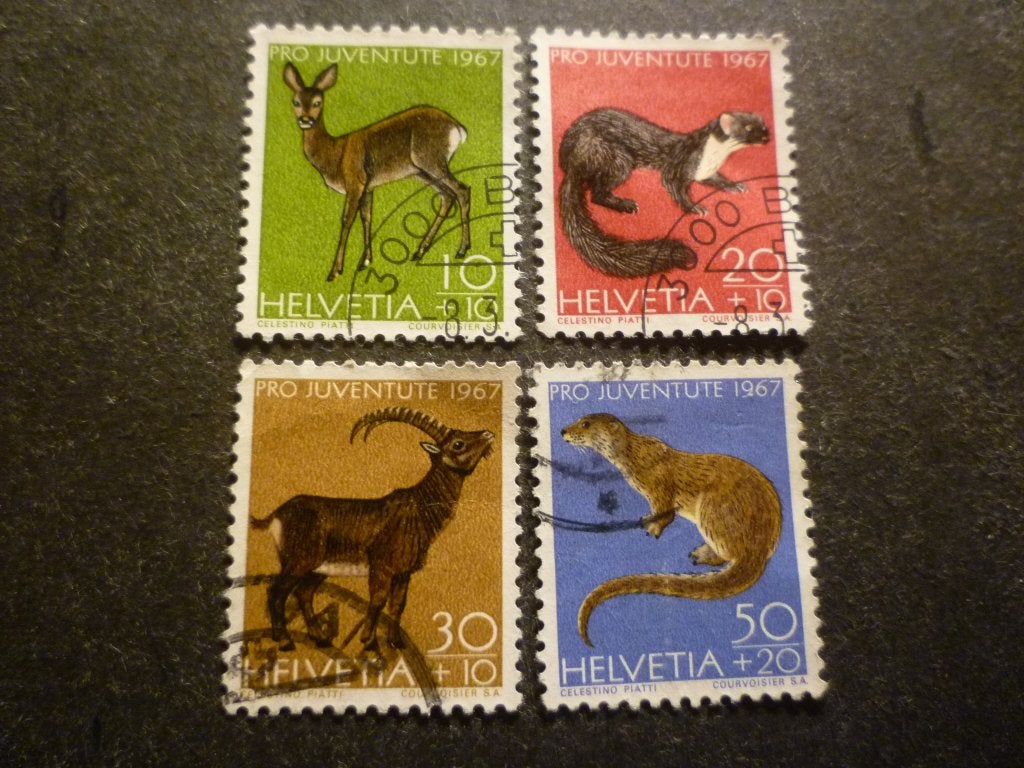 Zwitserland/Suisse 1967 Mi 866/869(o) Gestempeld/Oblitéré, Verzenden, Gestempeld