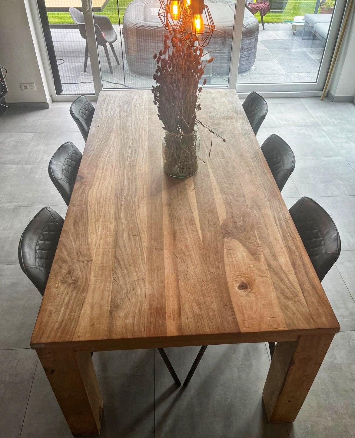 Xooon eettaffel te koop!, Ophalen, Gebruikt, 100 tot 150 cm, Teakhout
