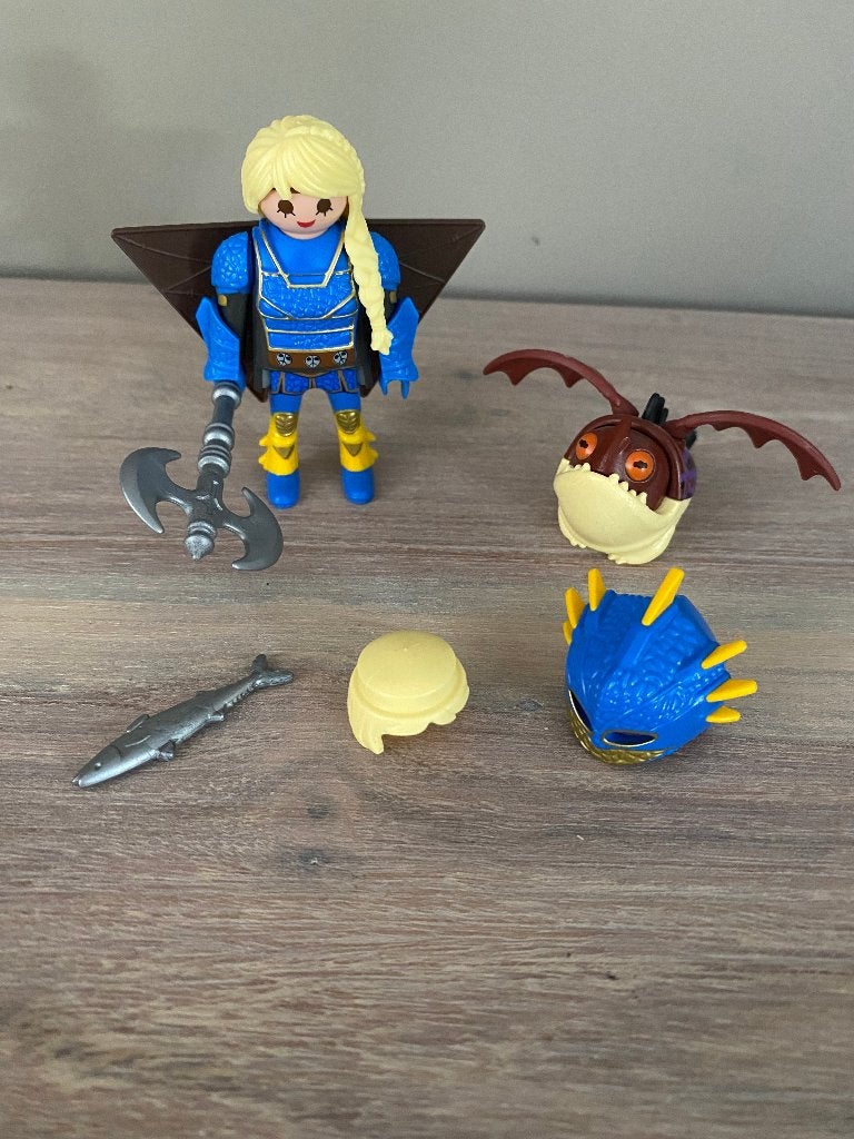 playmobil dragons 70041 astrid in gevechtsuitrusting, Kinderen en Baby's, Speelgoed | Playmobil, Ophalen of Verzenden, Dragons