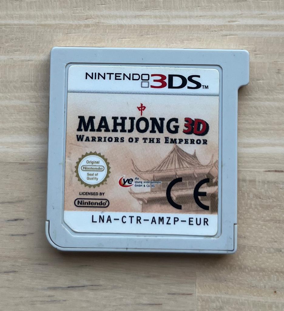 Mahjong 3D: Warriors Of The Emperor (3DS), Games en Spelcomputers, Games | Nintendo 2DS en 3DS, Ophalen of Verzenden, Zo goed als nieuw