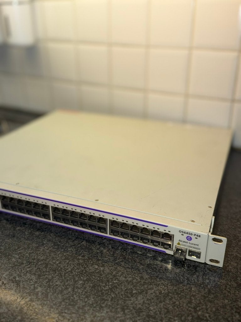 Alcatel-Lucent OS6450-P48 48-poorts PoE+ managed switch, Enlèvement ou Envoi, Utilisé