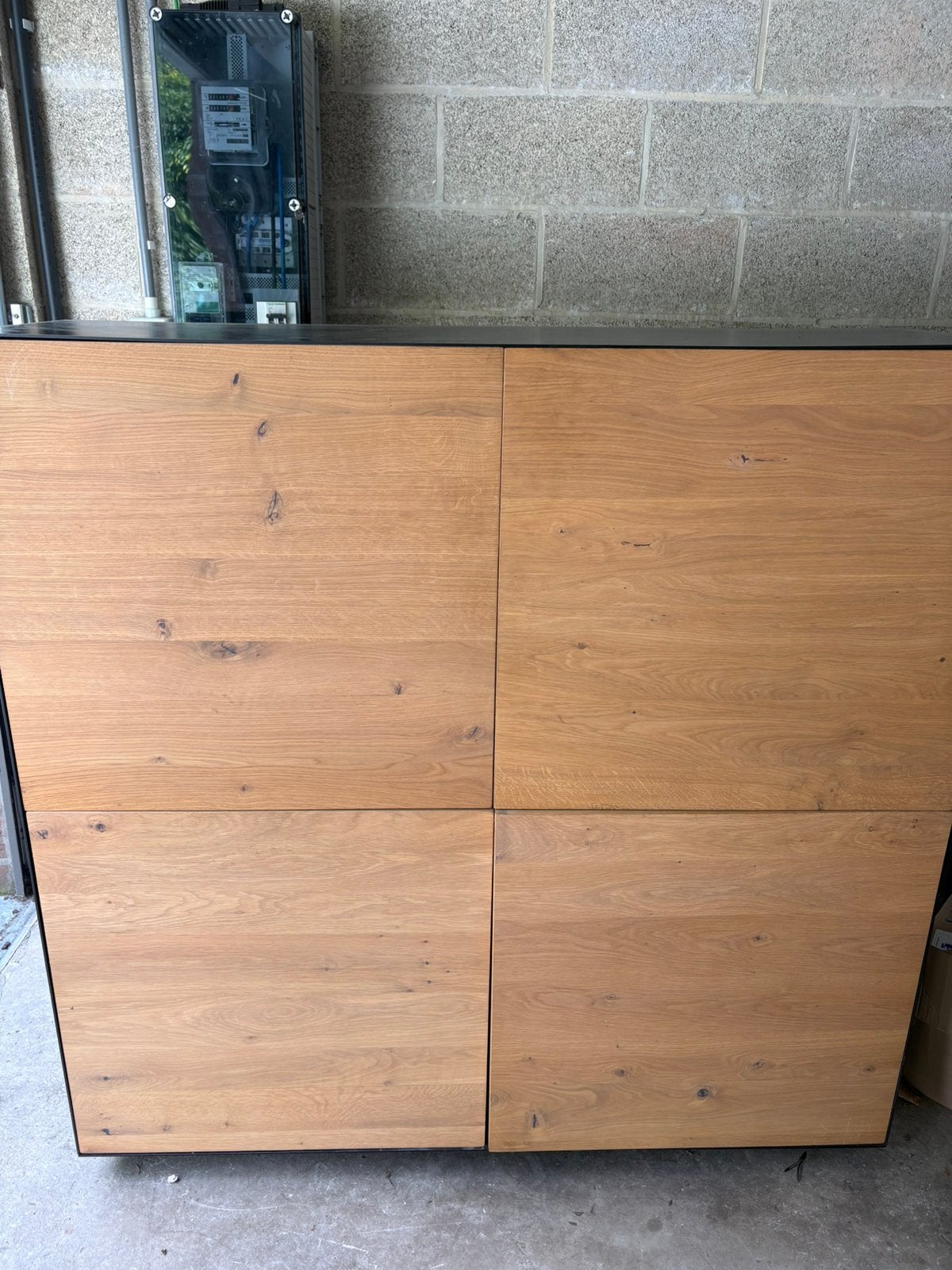 Buffet Haut métal et bois, Enlèvement, Utilisé, 100 à 150 cm, 100 à 150 cm