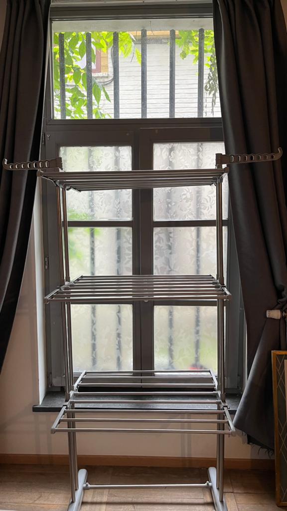 Étendoir à linge pliable sur roulettes, Enlèvement, Utilisé, 150 à 200 cm