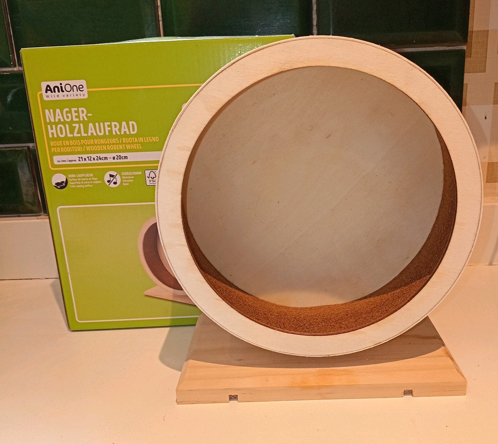 Hamster loopwiel met kurk, Ophalen of Verzenden, Nieuw, Loopwiel of Rad