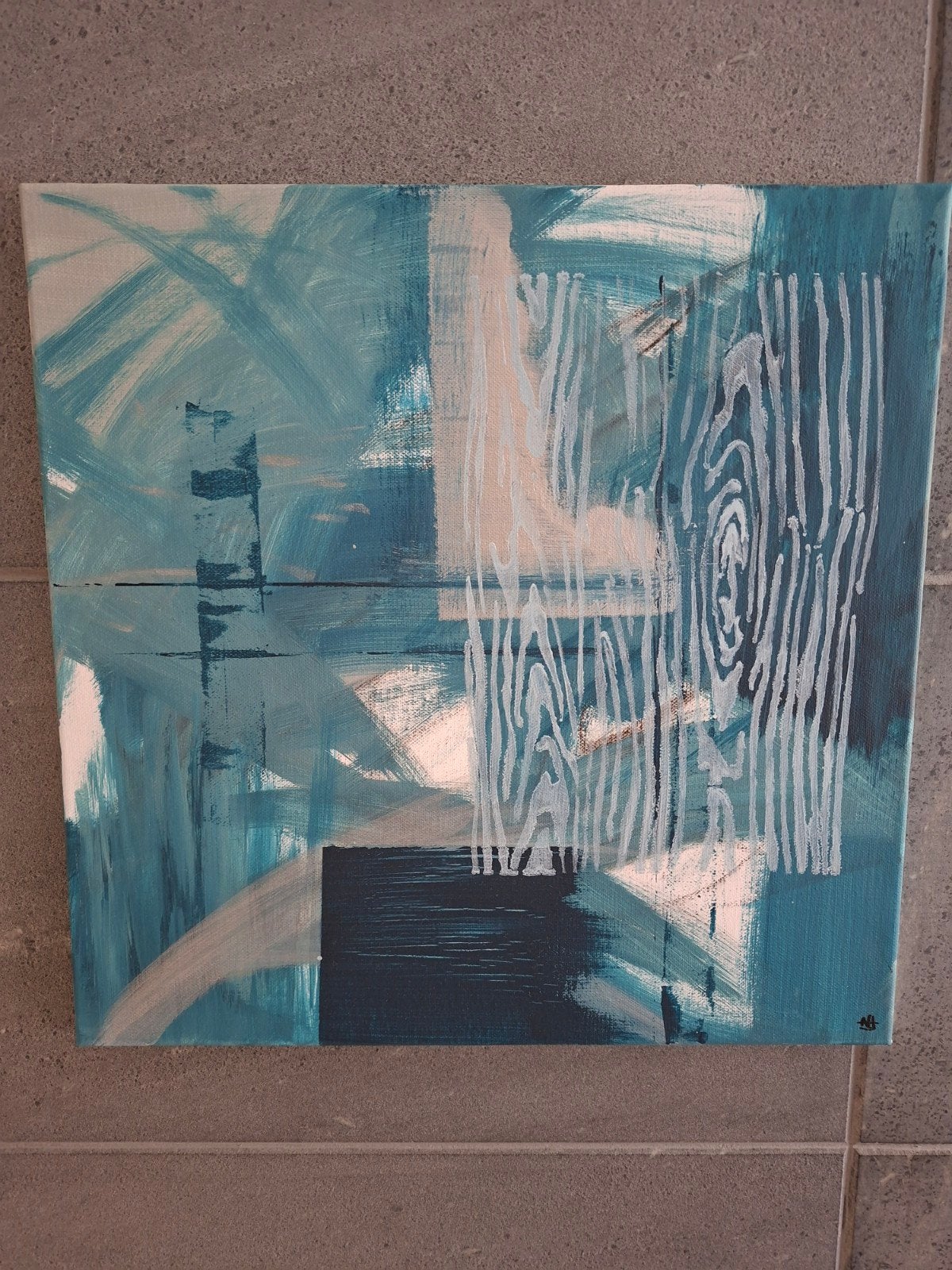 Schilderij, Antiek en Kunst, Kunst | Schilderijen | Abstract, Ophalen