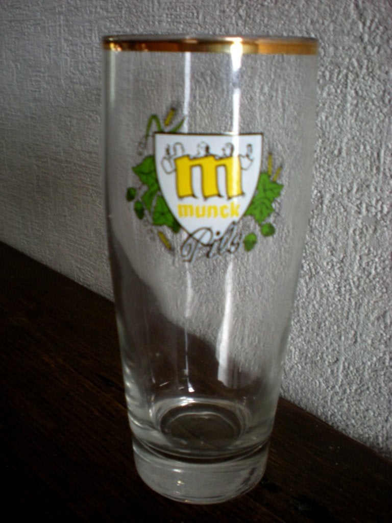 MUNCK Pils, Verzamelen, Ophalen of Verzenden, Zo goed als nieuw, Glas of Glazen