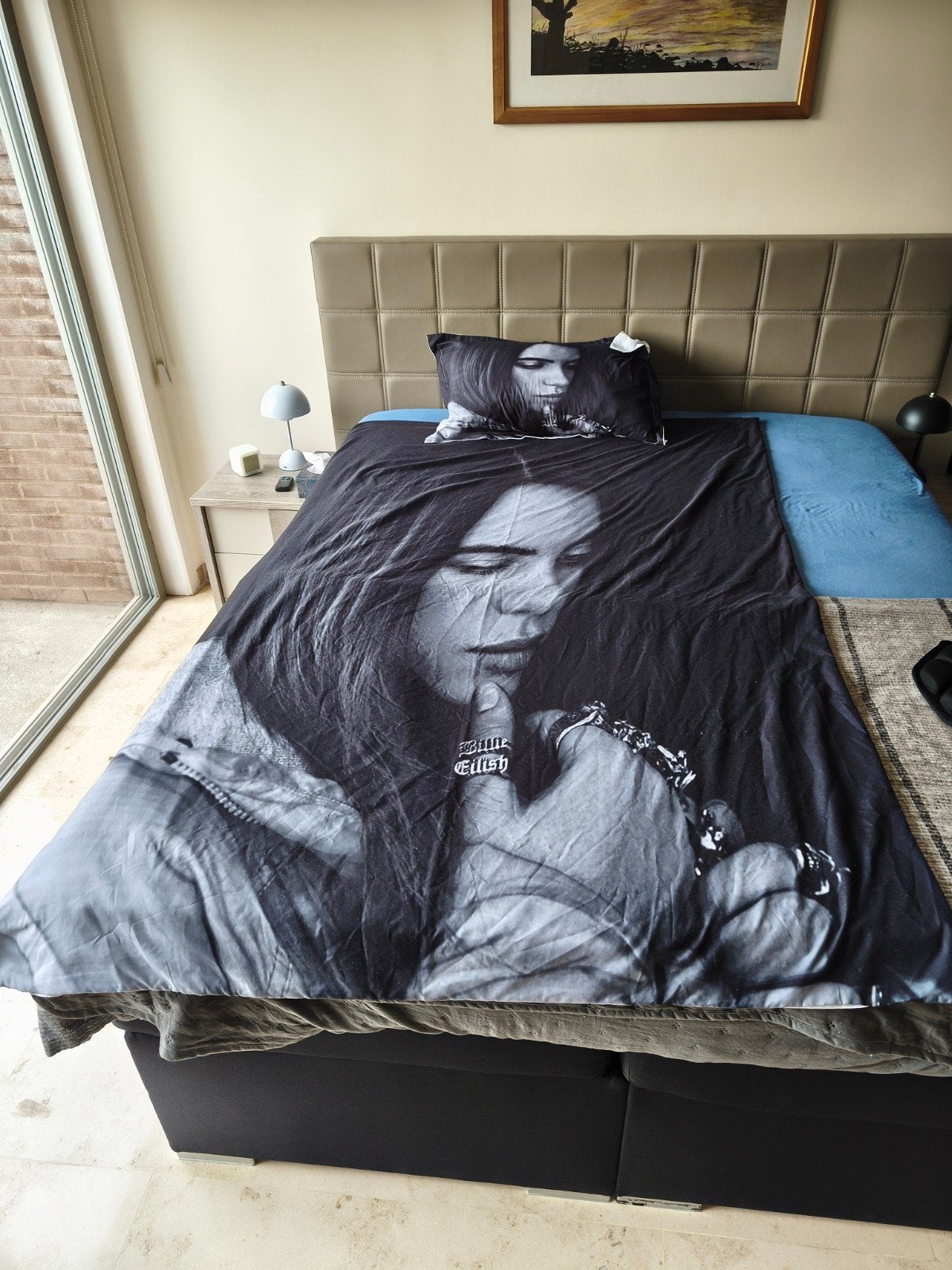 dekbedovertrek van Billie Eilish met kussen, Verzamelen, Ophalen of Verzenden