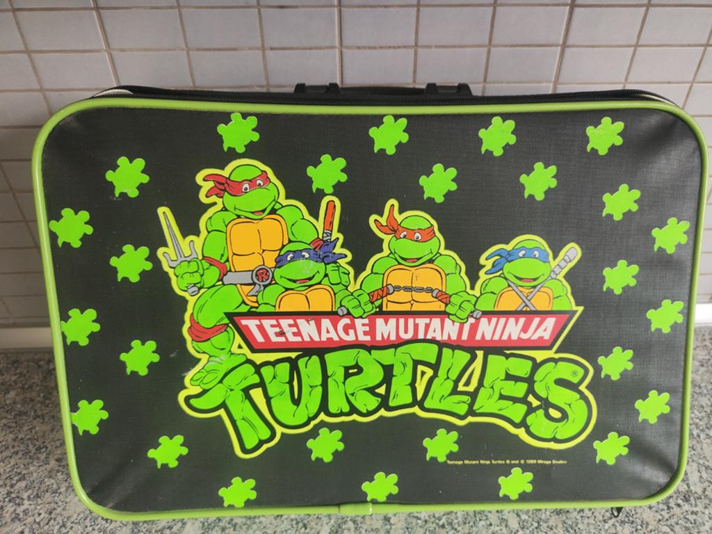 1 vintage koffer Ninja Turtle uit 1989