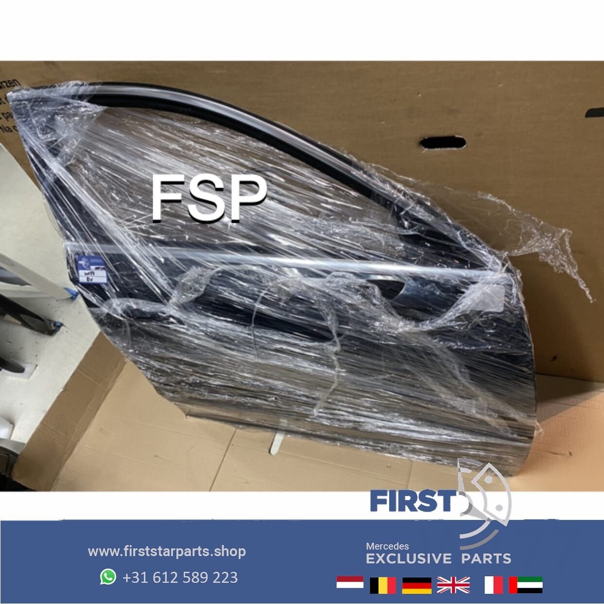 W177 DEUR COMPLEET PORTIER ZWART RECHTS VOOR Mercedes A Klas, Gebruikt, -, Deur, Ophalen of Verzenden