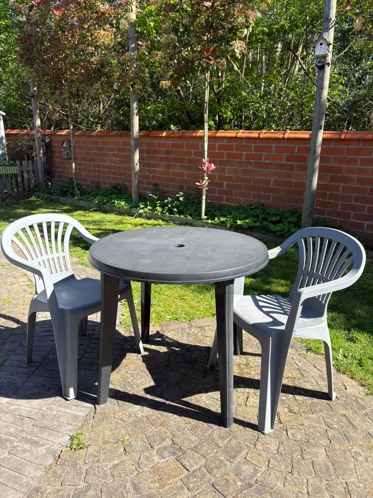 Tuinset - tuintafel - tuinstoelen, Enlèvement, Comme neuf, Chaise, Salons de jardin