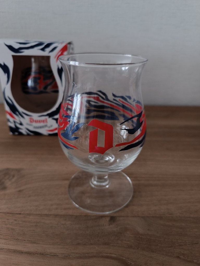 2 nieuwe collectors Tornado Duvel glazen met doosje, Ophalen of Verzenden, Nieuw, Glas of Glazen, Duvel