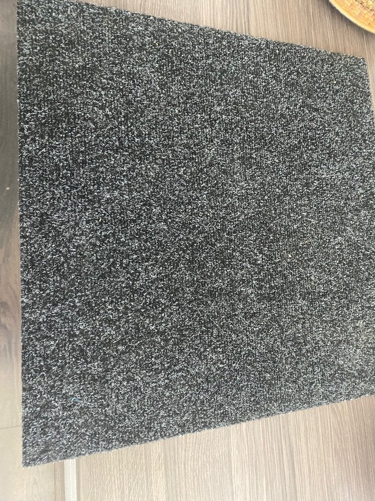 Tapijt tegels, Huis en Inrichting, Stoffering | Tapijten en Vloerkleden, Ophalen, 50 tot 100 cm, Zwart, Vierkant