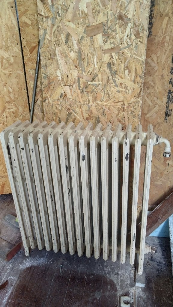 Gietijzeren radiator, Doe-het-zelf en Bouw, Ophalen, Gebruikt, Radiator, 60 tot 150 cm