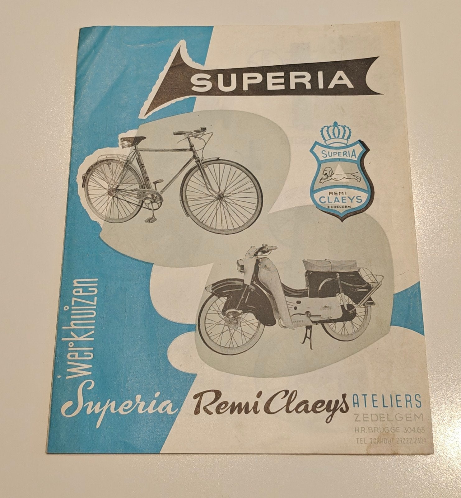 Superia bromfietsen folder begin jaren 60, Vélos & Vélomoteurs, Enlèvement ou Envoi, Comme neuf