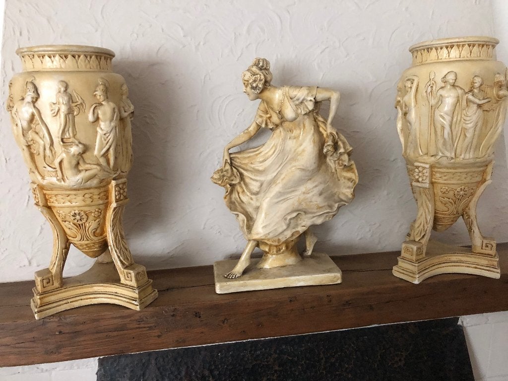 Antieke schouwgarnituur, Antiek en Kunst, Ophalen