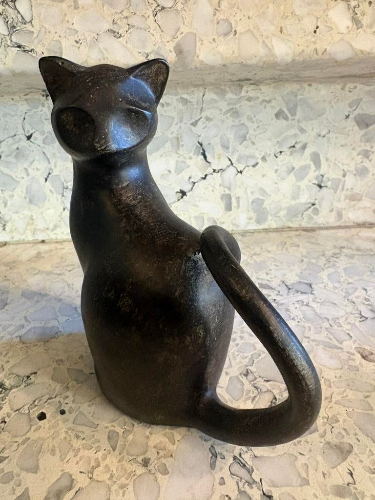 Beeld kat polystone, Enlèvement ou Envoi, Comme neuf