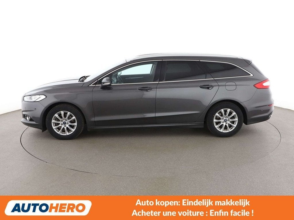 Ford Mondeo 2.0 TDCi Titanium (année de construction 2016), Autos, Ford, Cuir, Argent ou Gris, Achat, Détection des panneaux routiers