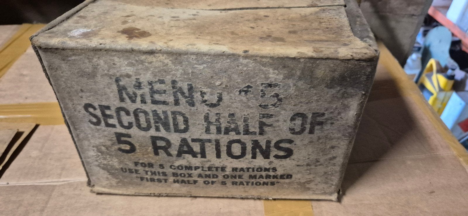 Boîte de menu 5, Enlèvement ou Envoi