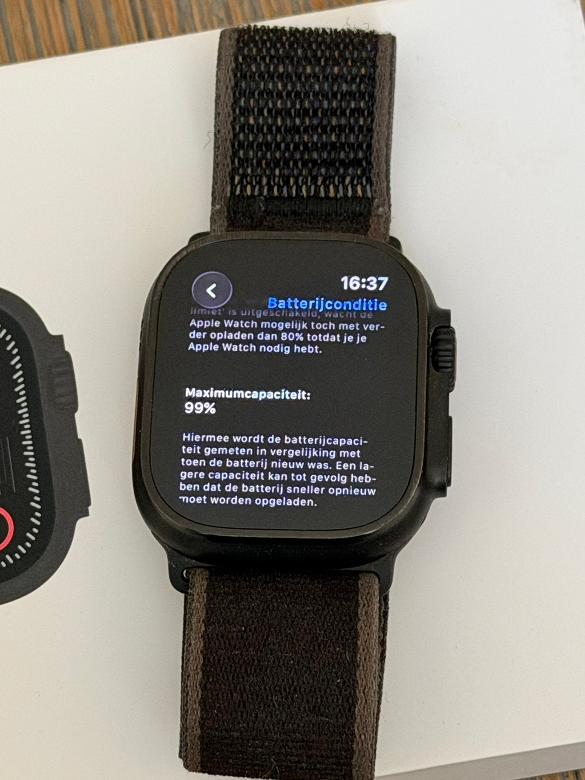 Apple Watch Ultra 2 black, batterijconditie 99%!, Ophalen of Verzenden, IOS