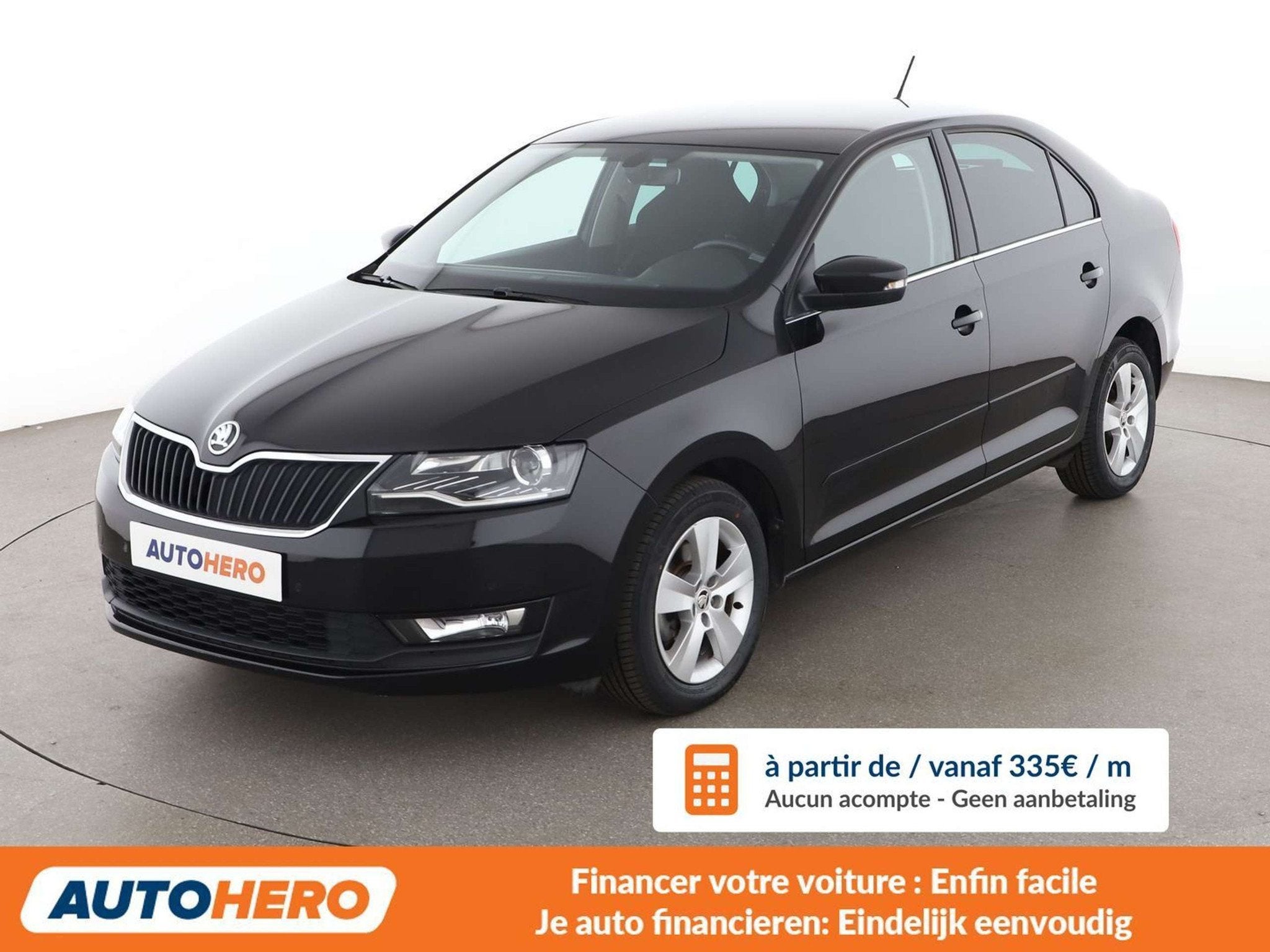 Skoda Rapid/Spaceback 1.6 TDI Ambition, Autos, Achat, Noir, 5 portes, 1292 kg