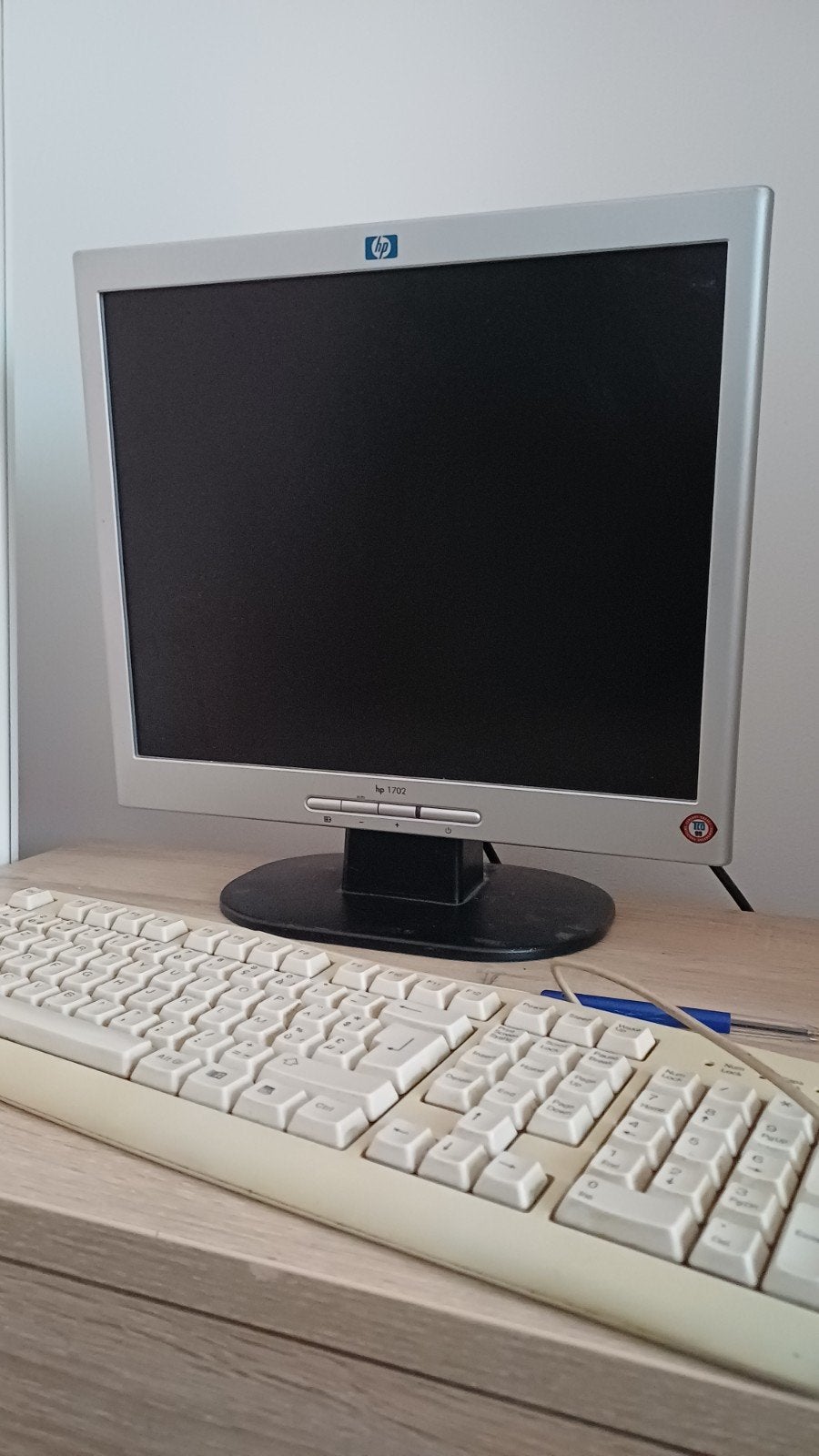 HP 1702 Monitor + keyboard, Ophalen