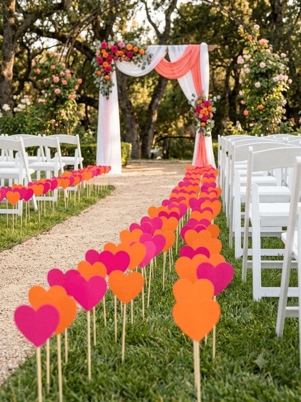 Set 50 Heart Picks | Handgemaakt | Feestdecoratie, Hobby en Vrije tijd, Verzenden, Nieuw, Feestartikel