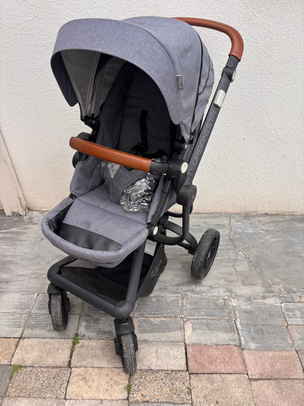 Kinderwagen, Kinderen en Baby's, Kinderwagens en Combinaties, Verstelbare duwstang, Zo goed als nieuw, Ophalen, Kinderwagen