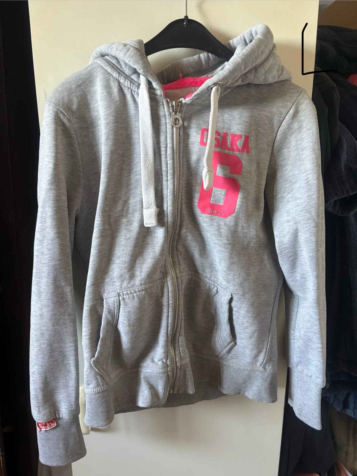 chillet superdry, Kleding | Dames, Ophalen of Verzenden, Zo goed als nieuw, Maat 42/44 (L), Grijs