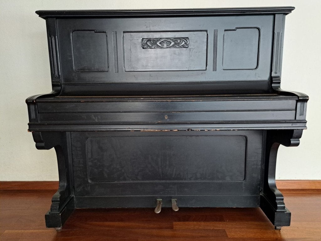 Urbas & Reisshauer piano, antiek, Muziek en Instrumenten, Piano's, Ophalen, Gebruikt, Zwart, Piano
