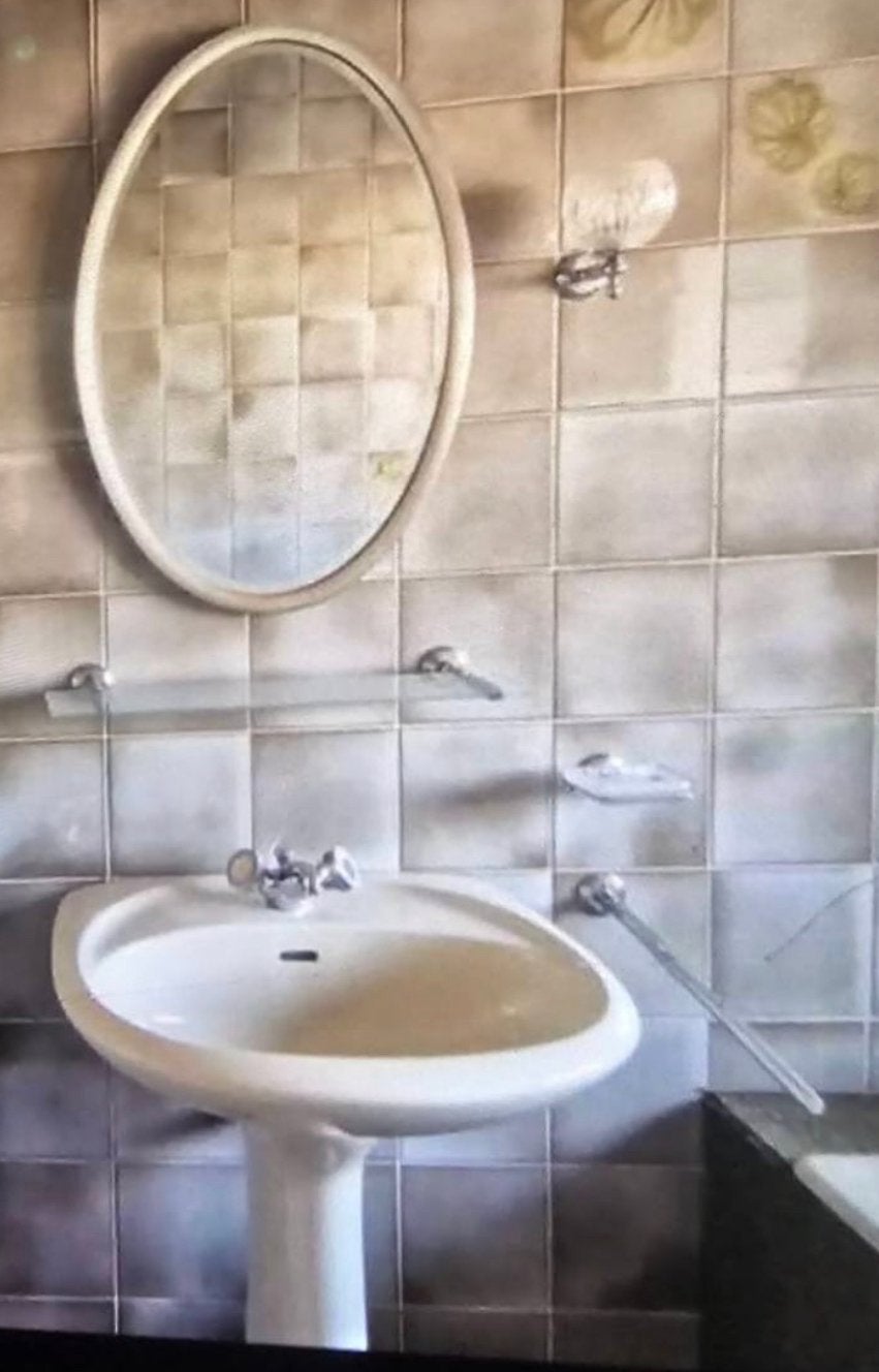 Lavabo porcelaine vintage Ginori Vitrochina, Maison & Meubles, Utilisé