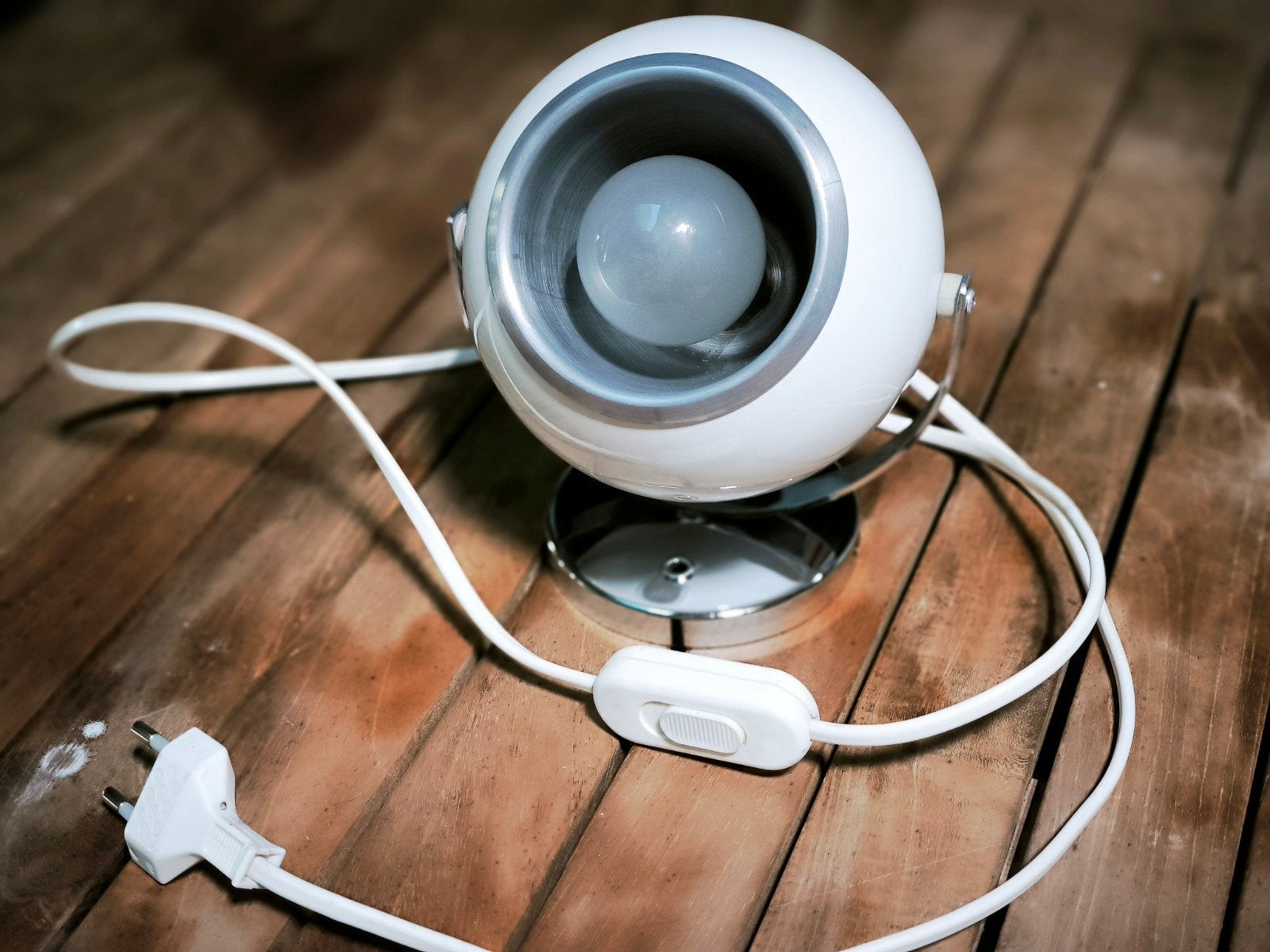 Goffredo Reggiani Eye Ball tafellamp, Italië, jaren 70, Huis en Inrichting, Lampen | Spots, Ophalen of Verzenden
