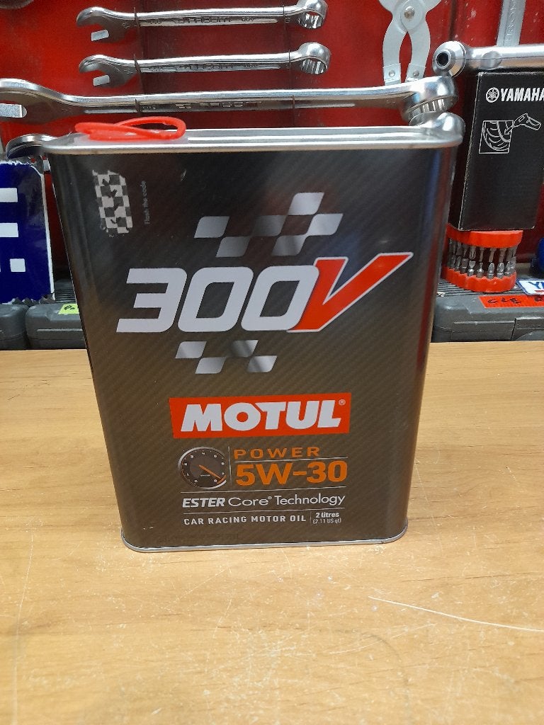 ancien bidon huile vide motul 300v power 5w30, Envoi, Utilisé, Autres types