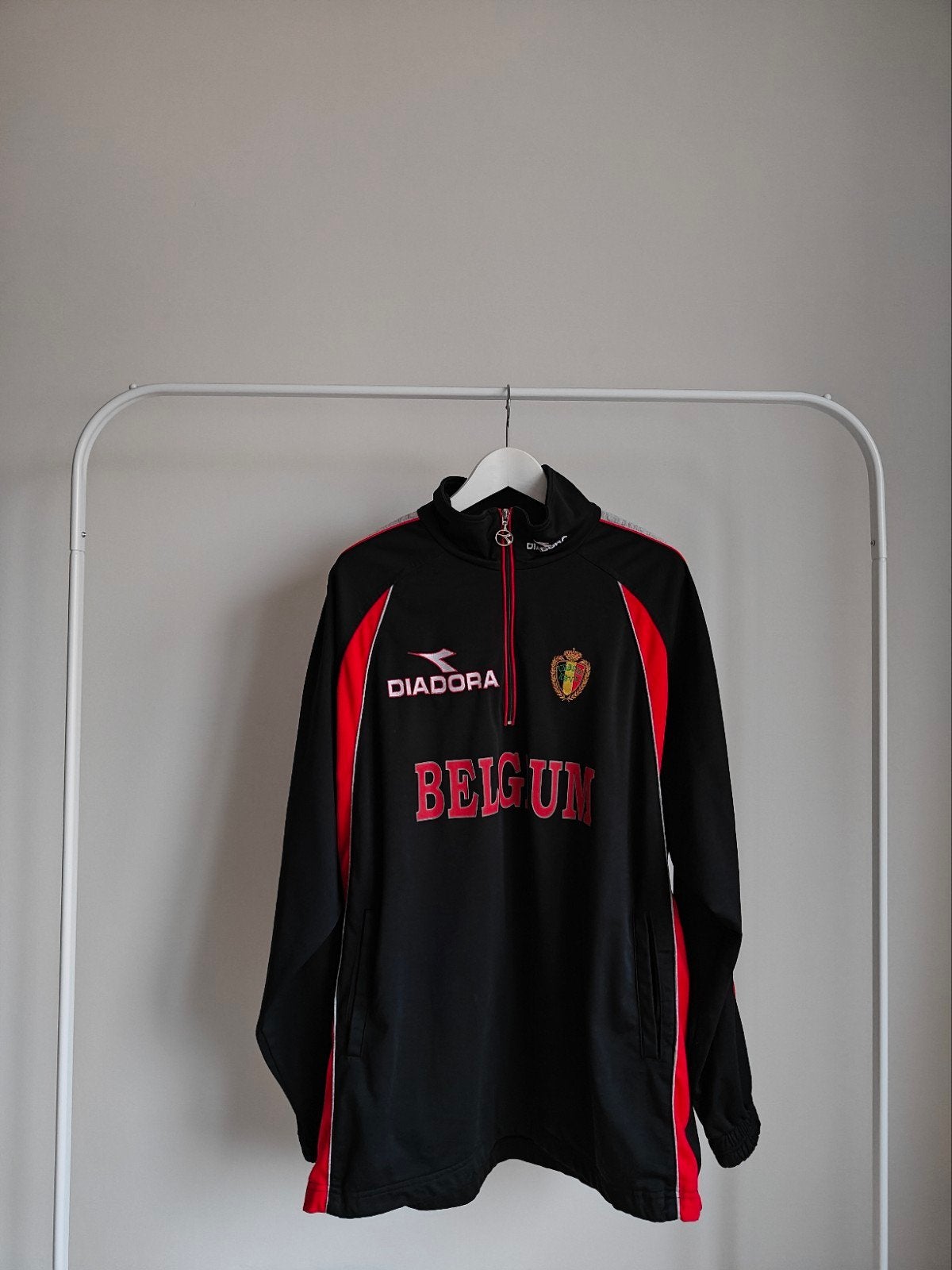 Rode Duivels Diadora trainingsvest, Taille XL, Enlèvement ou Envoi, Comme neuf, Survêtement
