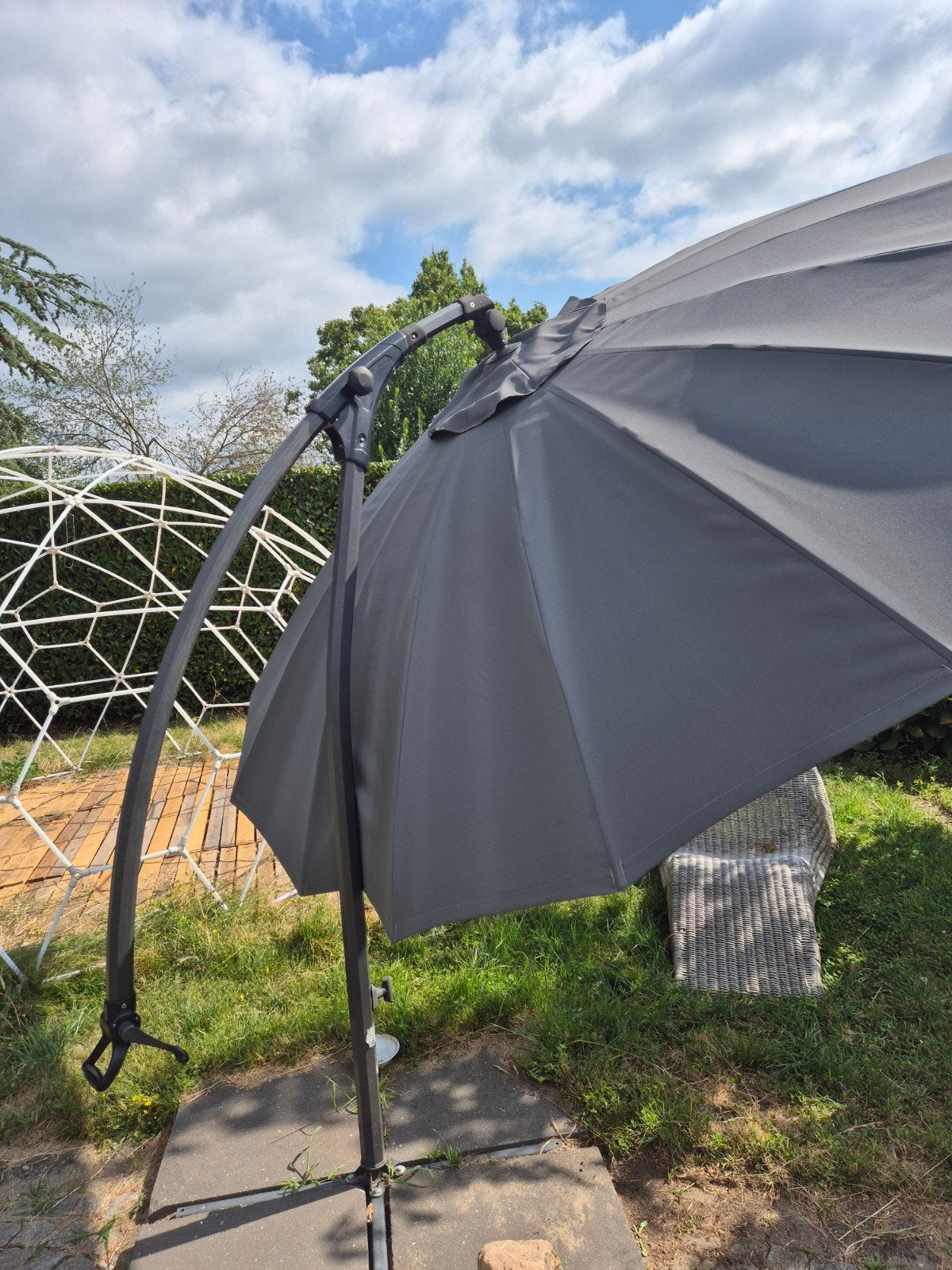 Zweefparasol, Enlèvement