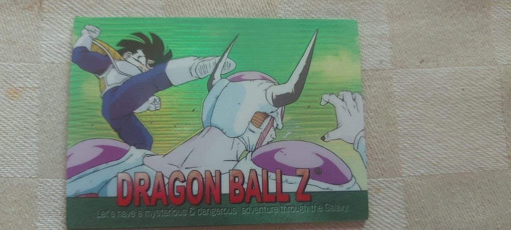 dragonball z kaart reverseholo Frieza vs Gohan, Hobby en Vrije tijd, Ophalen of Verzenden, Nieuw, Losse kaart