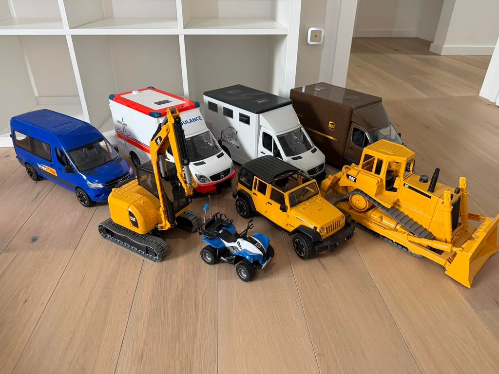 Pakket bruder auto’s, Ophalen, Gebruikt