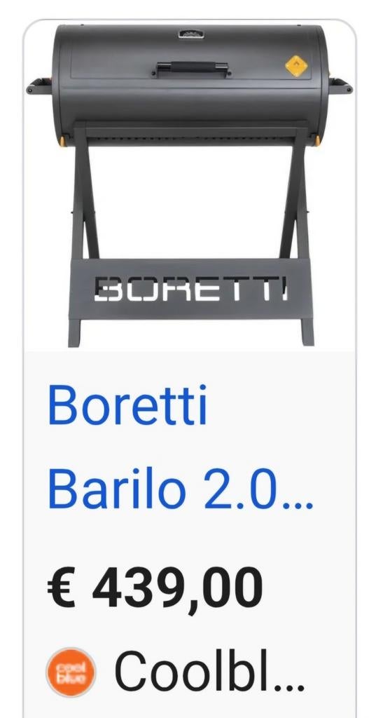 BBQ Boretti, Nieuw nog ongeopend in doos., Tuin en Terras, Ophalen