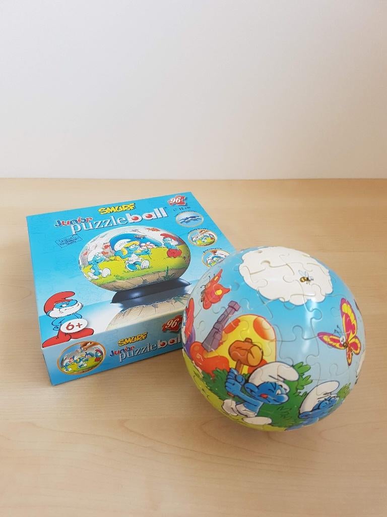 Puzzel - 3D De smurfen, Ophalen, Meer dan 50 stukjes, Zo goed als nieuw, 6 jaar of ouder